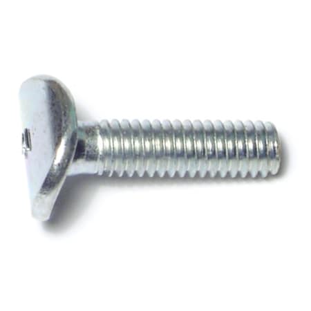 5/16-18 X 1-1/4 In Flat Machine Screw, Zinc Plated Steel, 6 PK